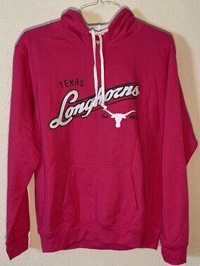 NWT Texas Longhorns hot pink Hoodie, Size Medium